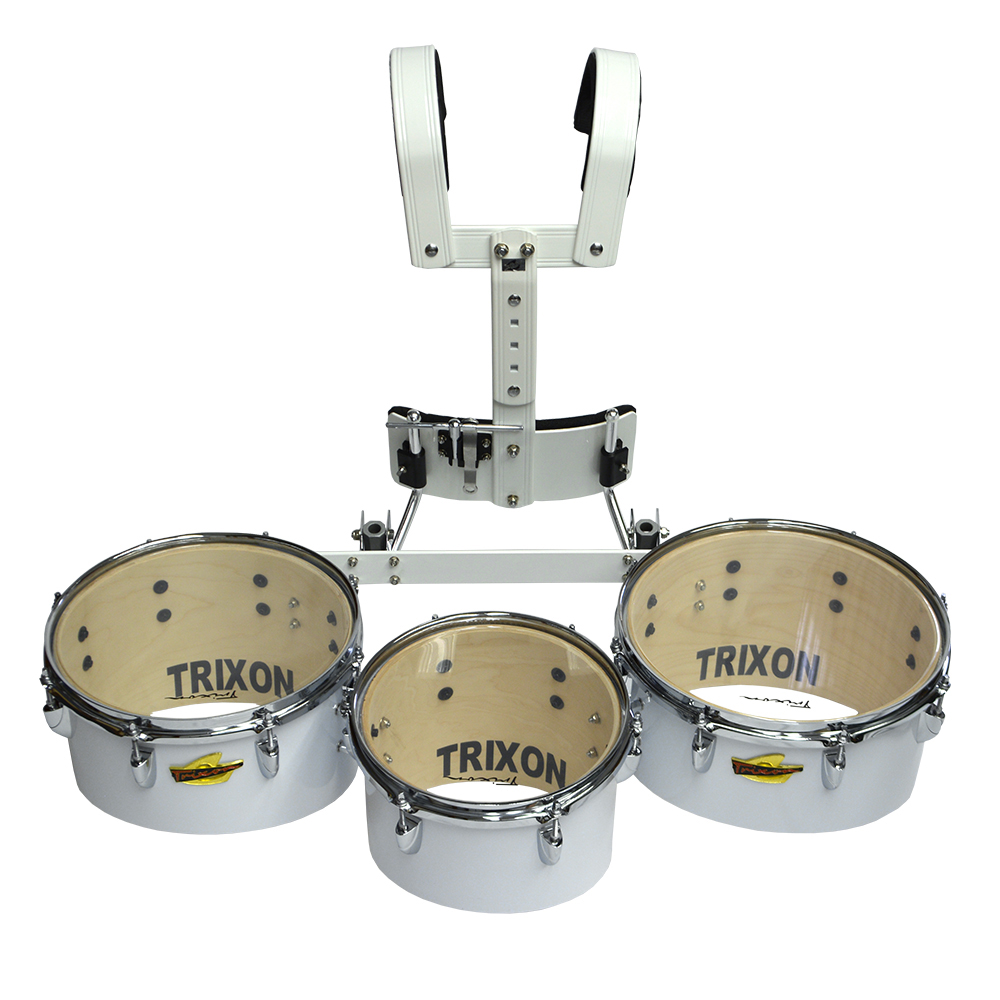 Trixon Field Series Pro Marching Toms - Set of 3 - White 